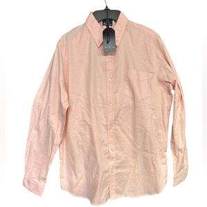 BEN SHERMAN Mens Pink Button-Down Stretch Long Sleeve Modern dress shirt NWT